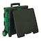 Bazic Products BAZIC Folding Cart on Wheels w/Lid Cover, 16 x 18 x 15in, Black/Green 2198 - alternate 3